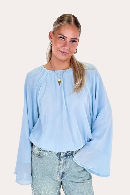Flowy Longsleeve - Sky Blue