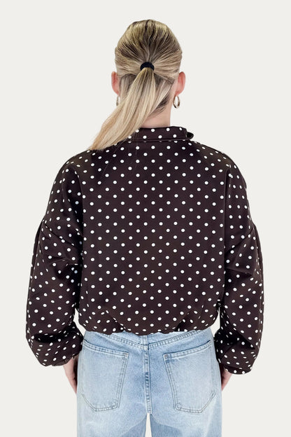 Polka Jacket - Brown