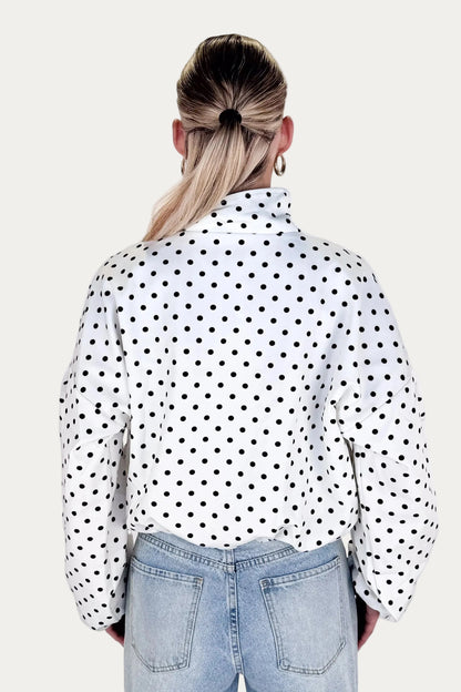 Polka Jacket - White