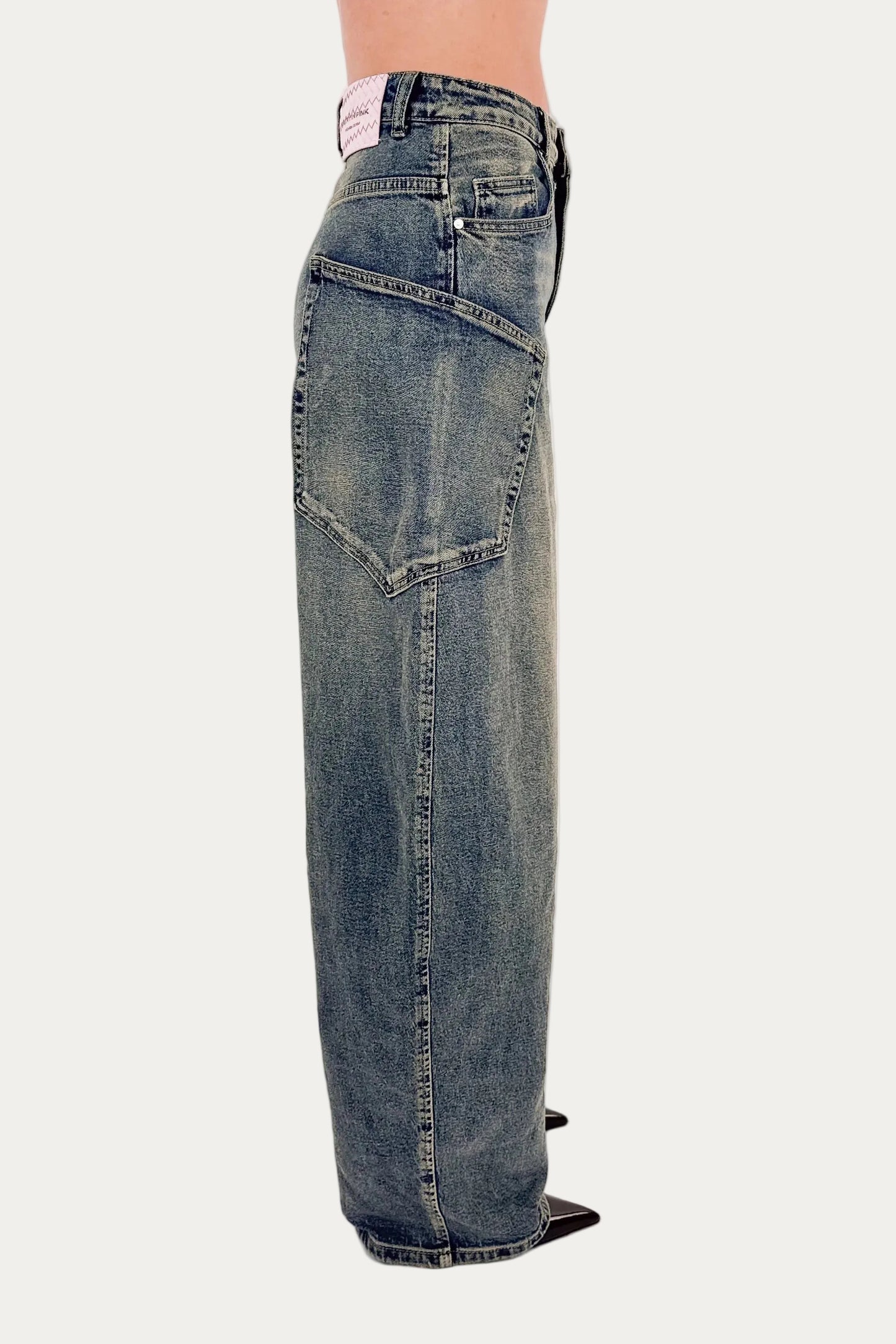 Sage Balloon Jeans