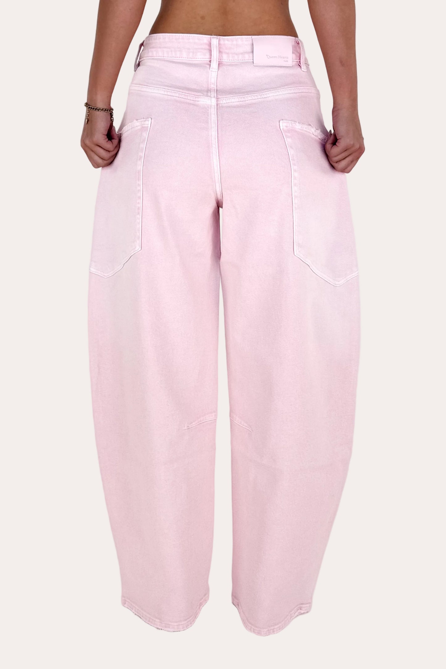 Sage Balloon Jeans - Pink