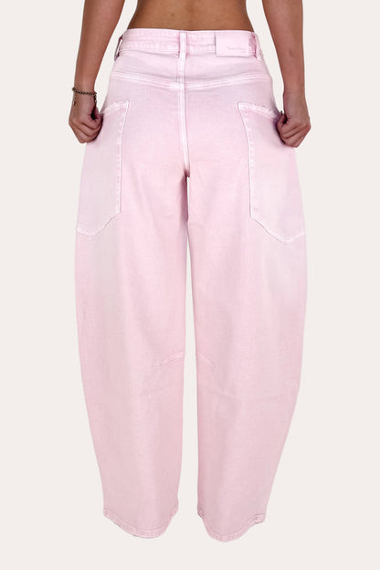 Sage Balloon Jeans - Pink
