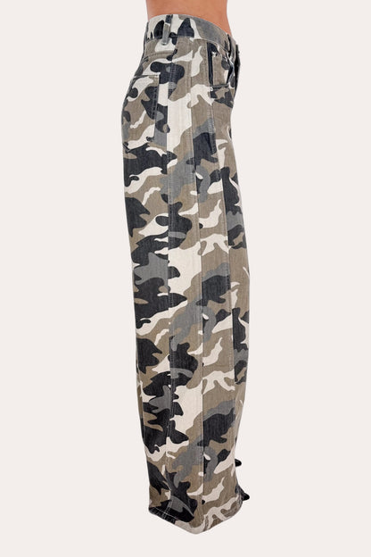 Wide Leg Camo Pants