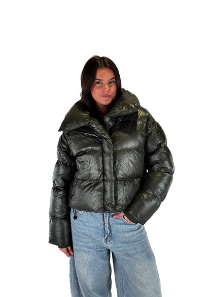 Shine Puffer Jacket - Green