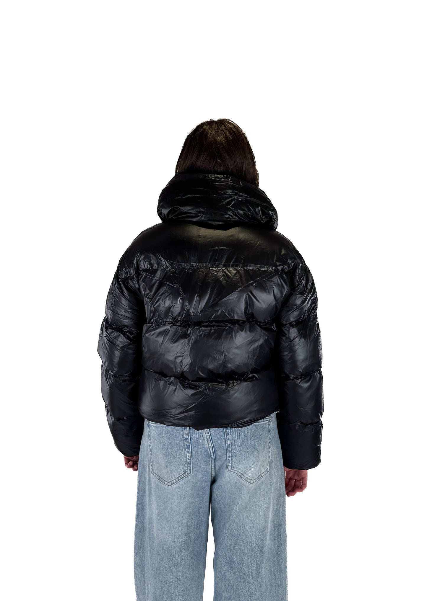 Shine Puffer Jacket - Black