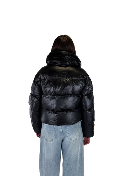 Shine Puffer Jacket - Black