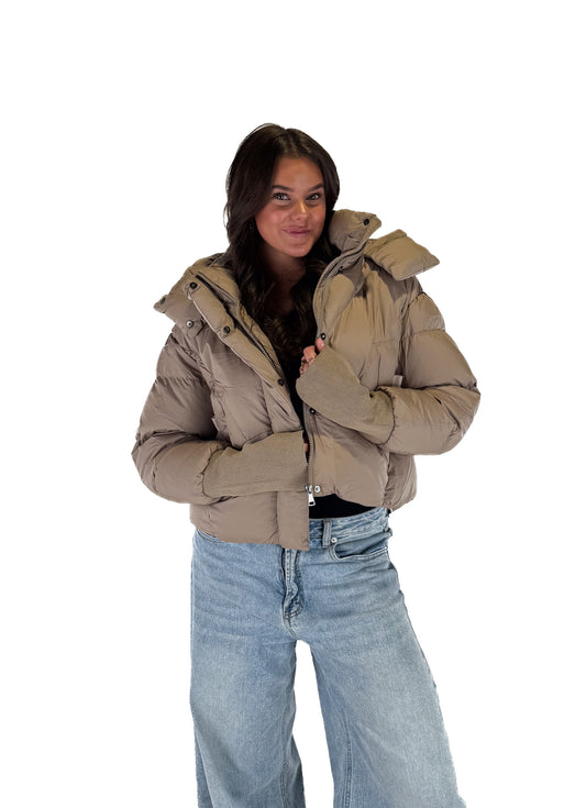 Cozy Puffer Jacket - Camel