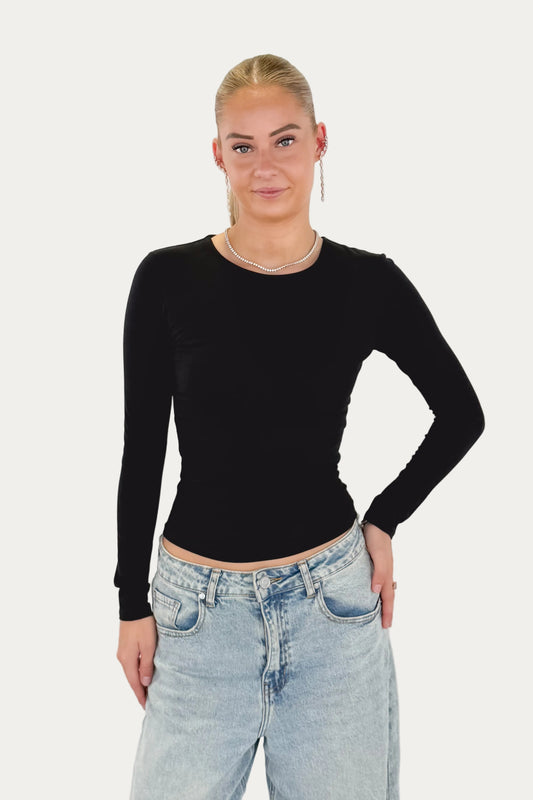 Basic Longsleeve Top - Black