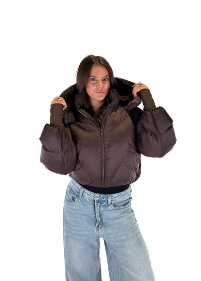 Cloud Puffer Jacket - Brown