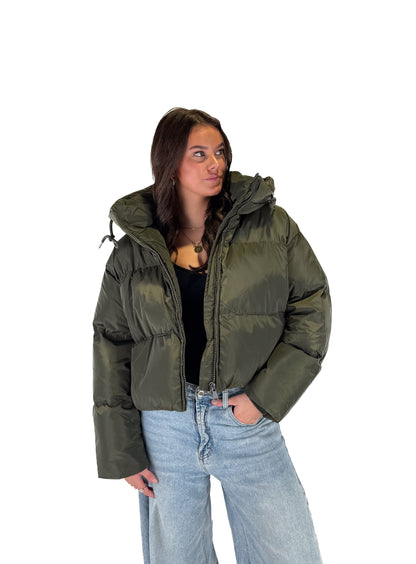 Winter Puffer Jacket - Green
