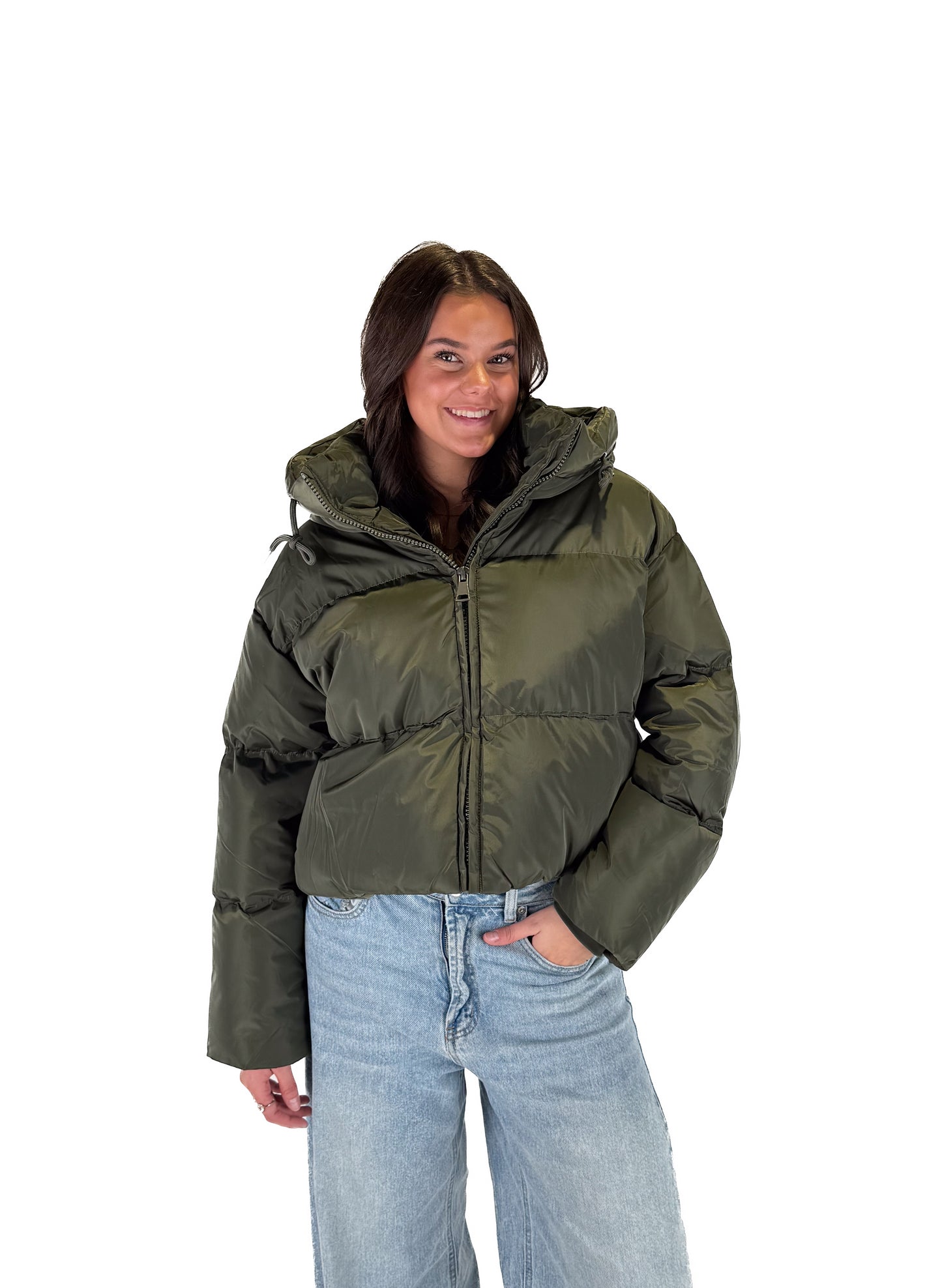 Winter Puffer Jacket - Green