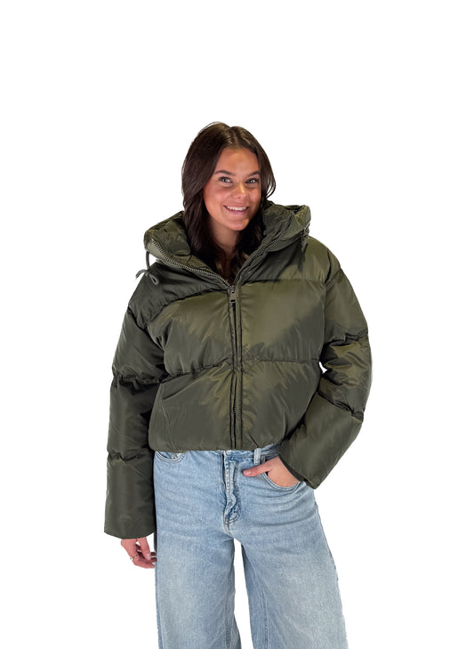 Winter Puffer Jacket - Green