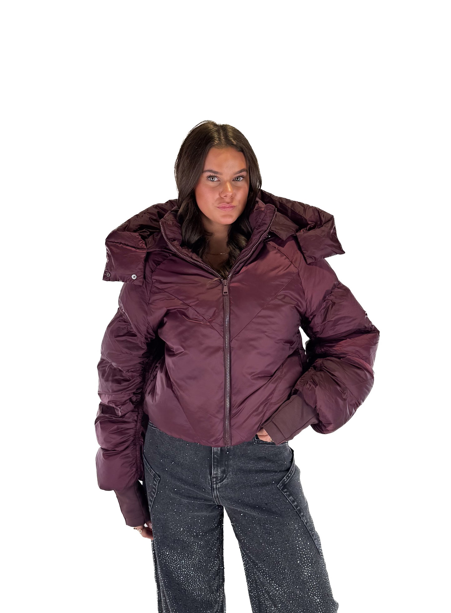 Cloud Puffer Jacket - Bordeaux