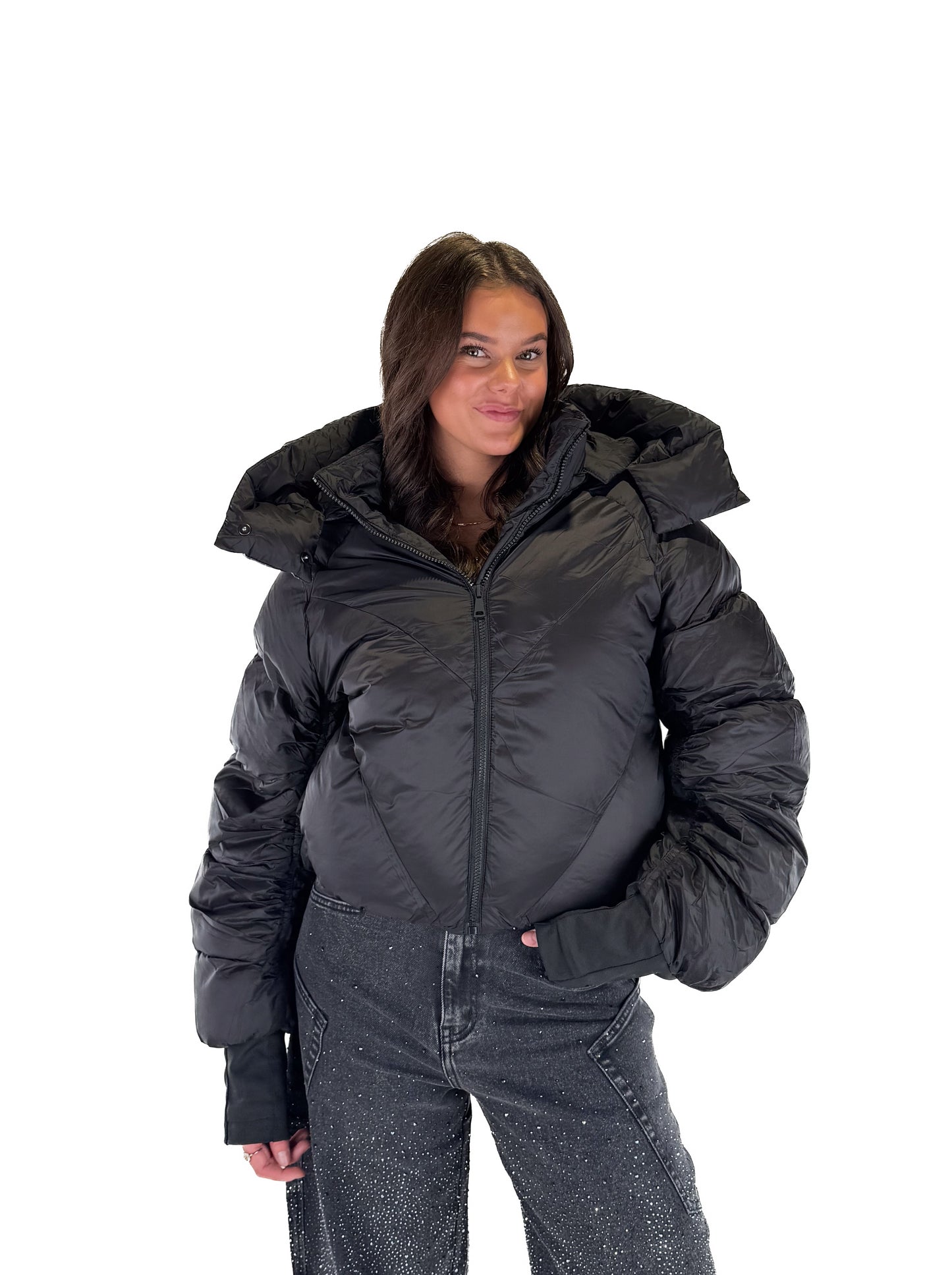 Cloud Puffer Jacket - Black