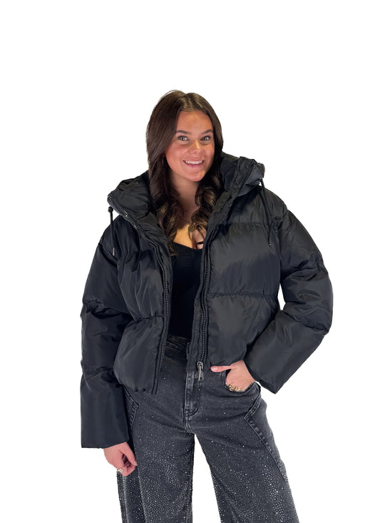 Winter Puffer Jacket - Black