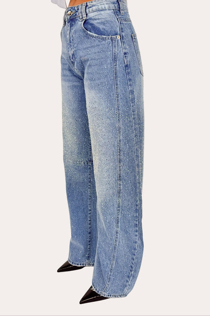 Sparkle Double Seamed Tall Balloon Jeans