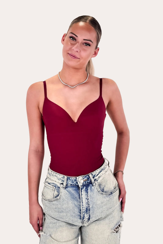 V-neck Body - Bordeaux