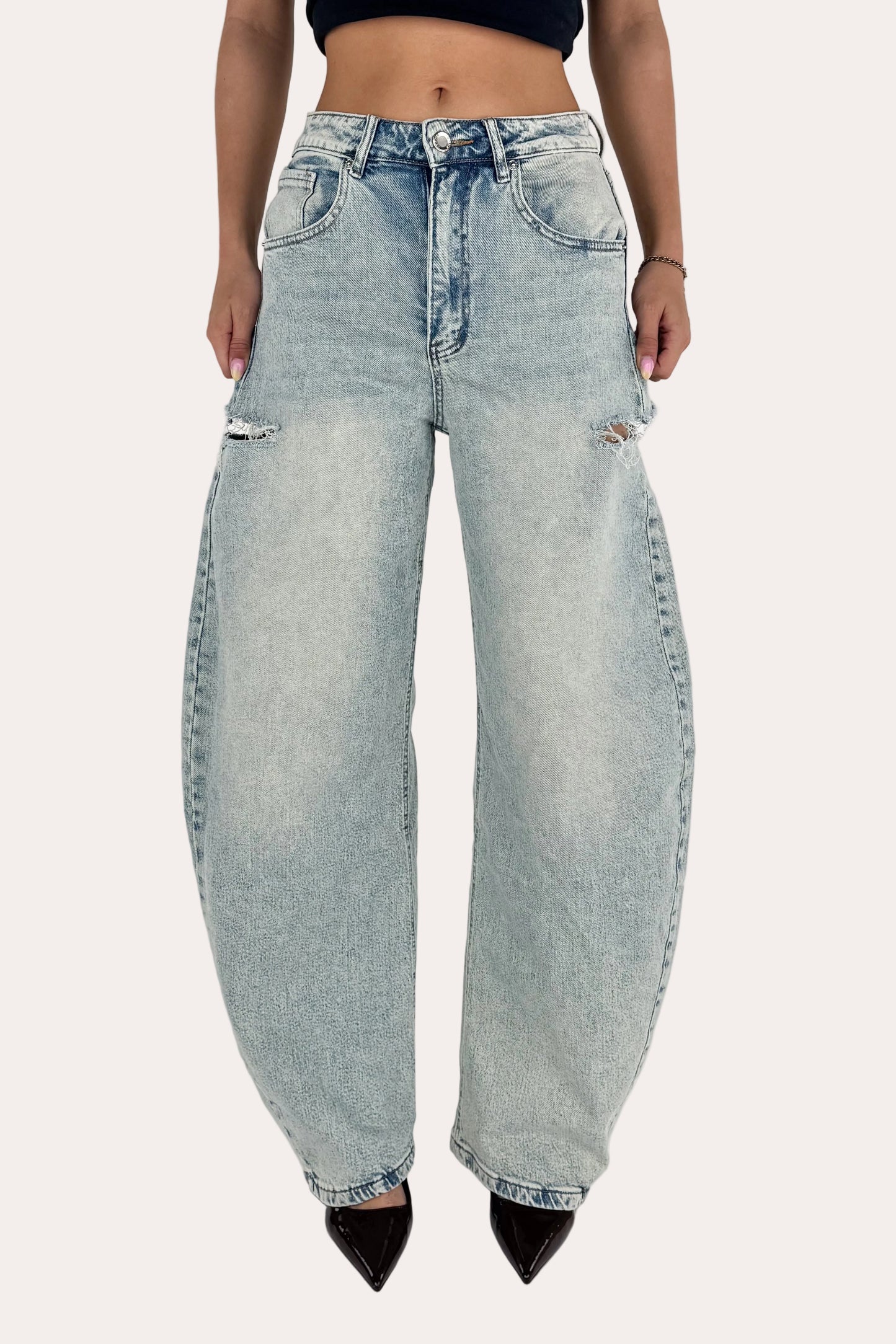 Ripped Balloon Jeans