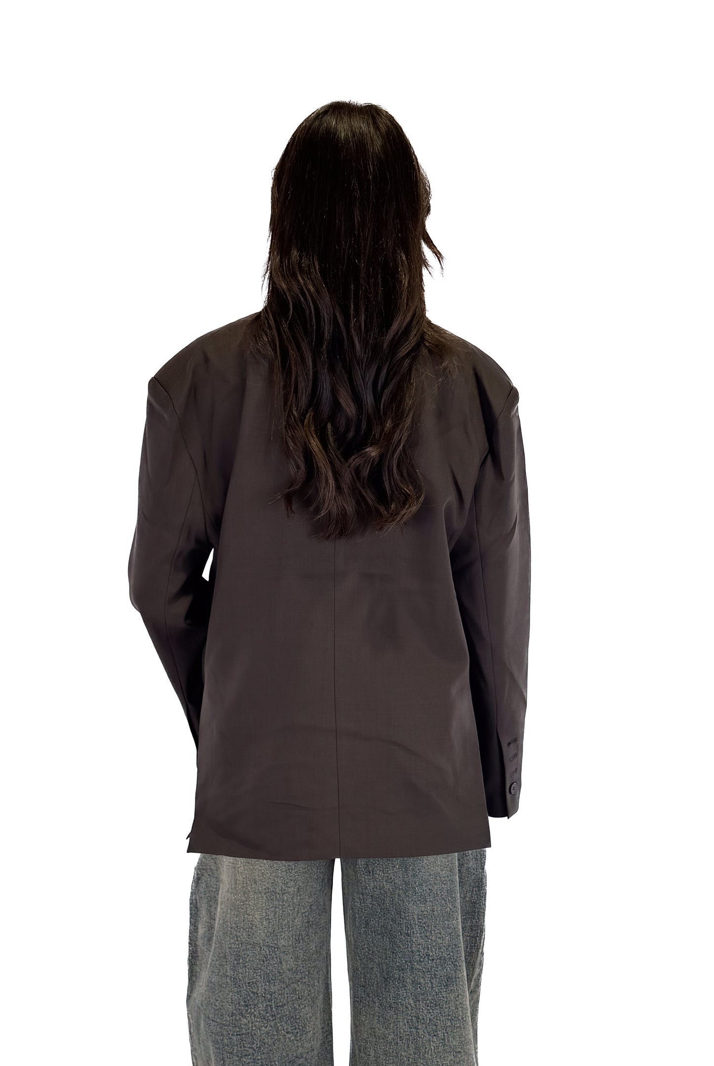 Oversized Blazer - Brown
