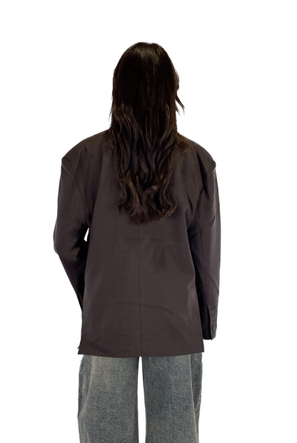 Oversized Blazer - Brown