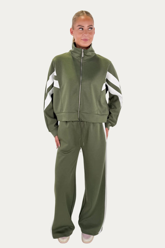 Striped Tracksuit - Green