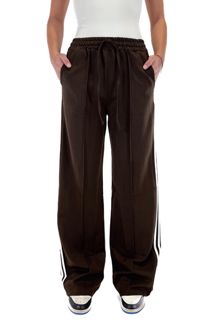 Striped Pants - Brown