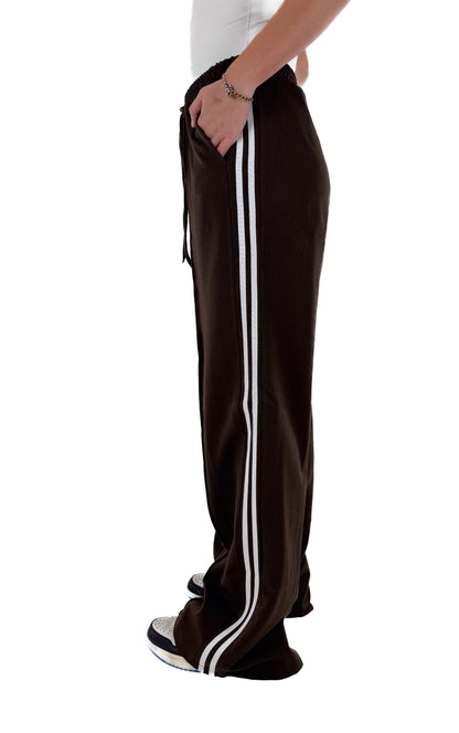 Striped Pants - Brown