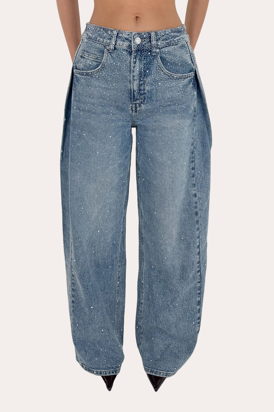 Drape Glitter Jeans