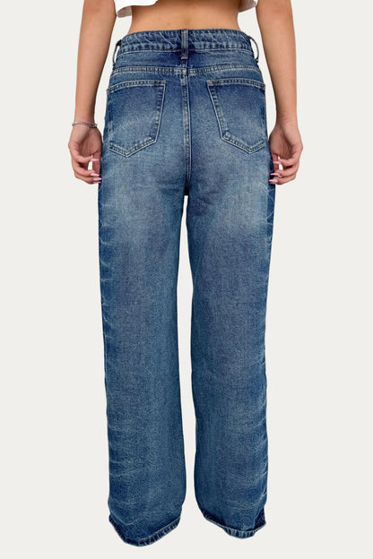 Studded Wide Leg Jeans