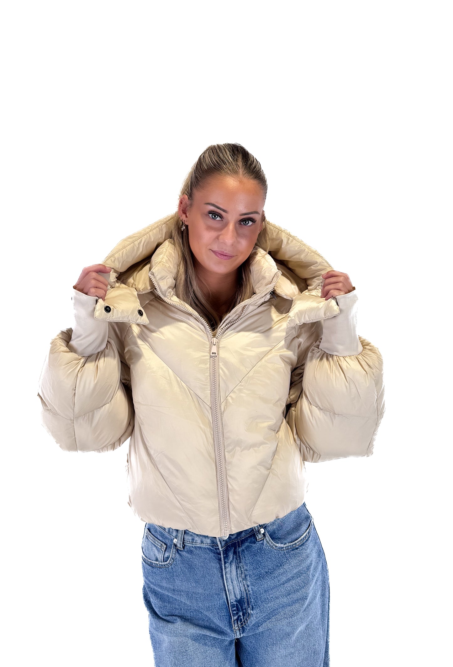 Cloud Puffer Jacket - Creme