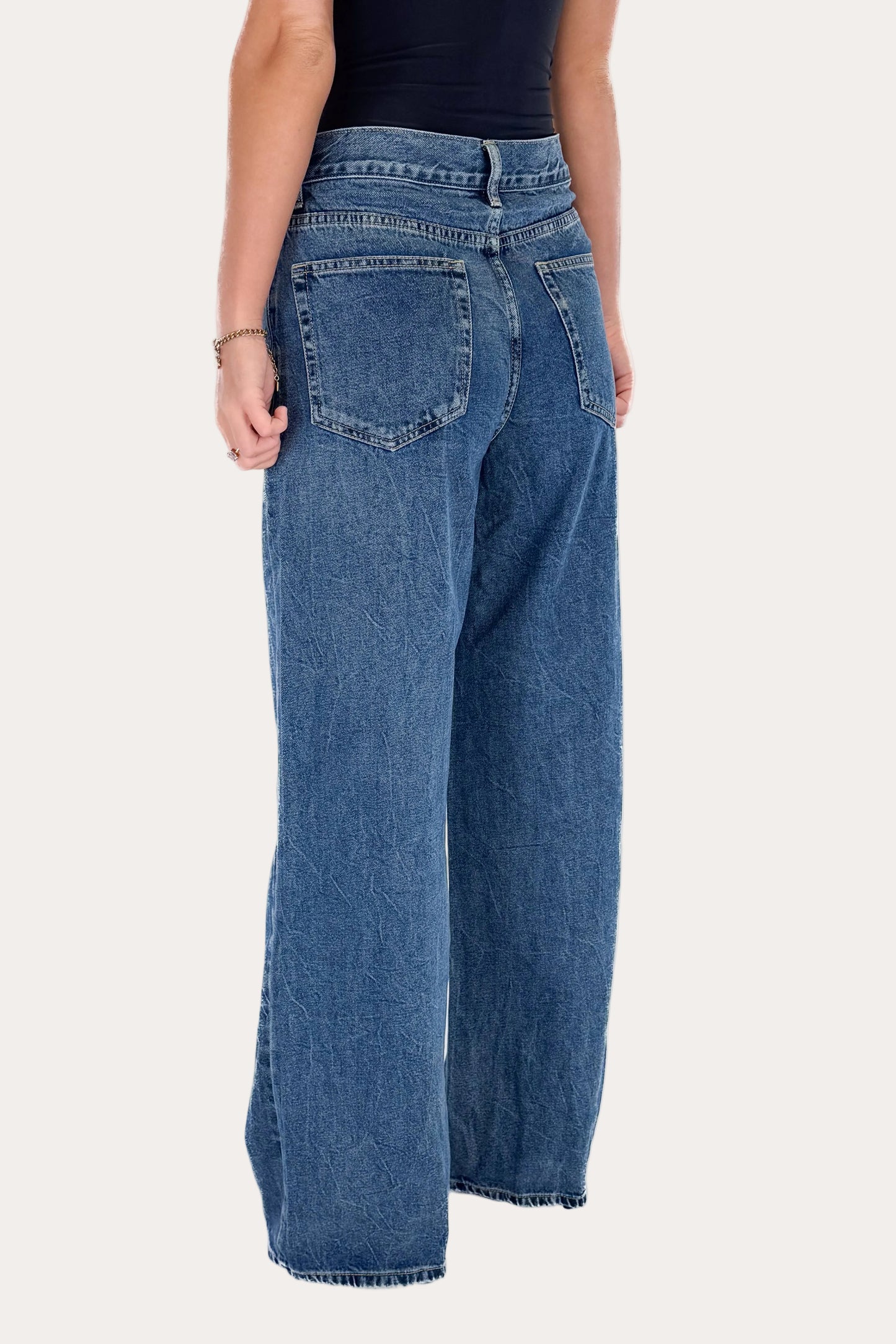 Wide Leg Jeans Tall - Dark blue
