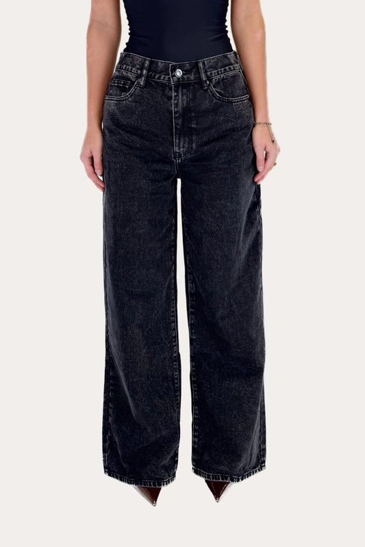 Wide Leg Jeans Tall - Black