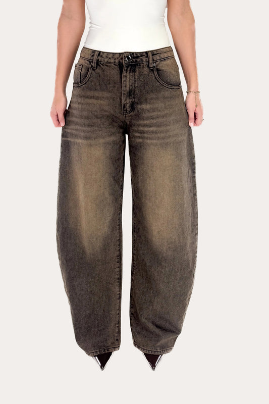 Balloon Jeans - Brown