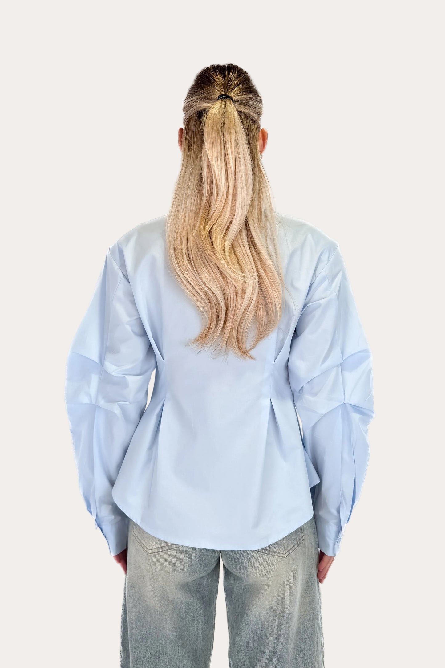 Balloon Blouse - Sky Blue