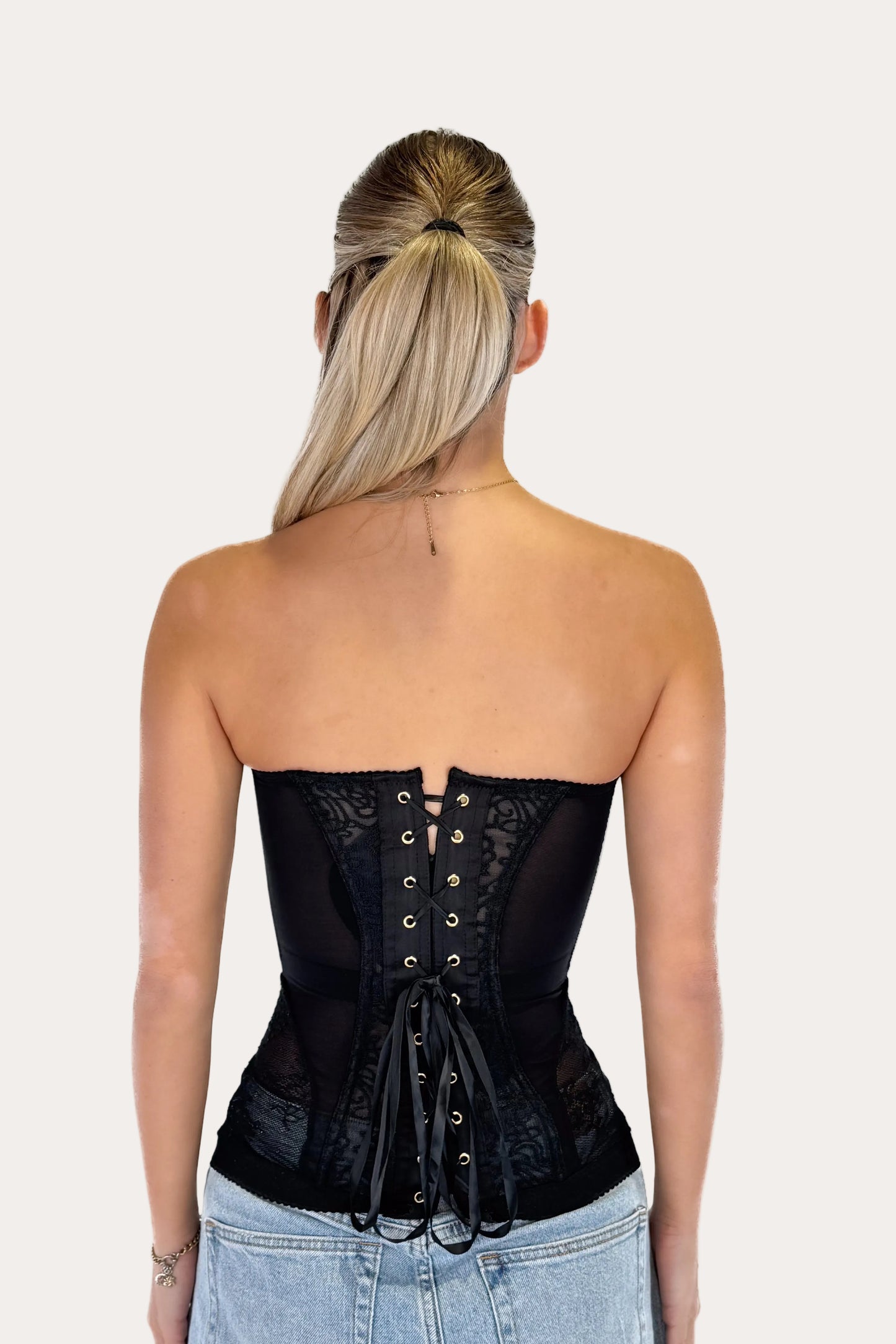 Lace Corset - Black