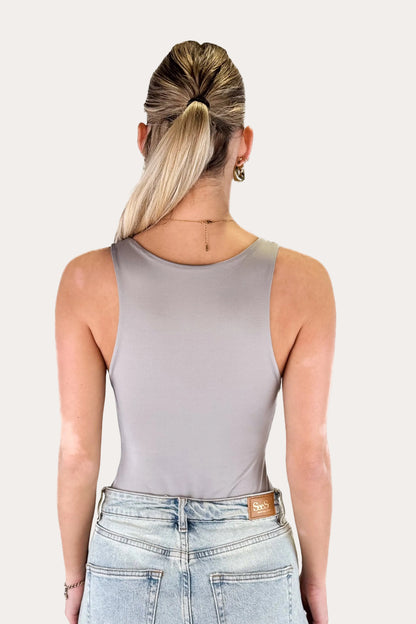 Halter Body - Grey