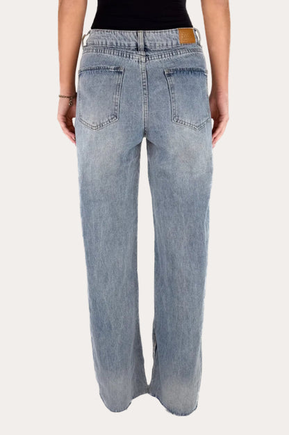 Double Waist Wide Leg Jeans