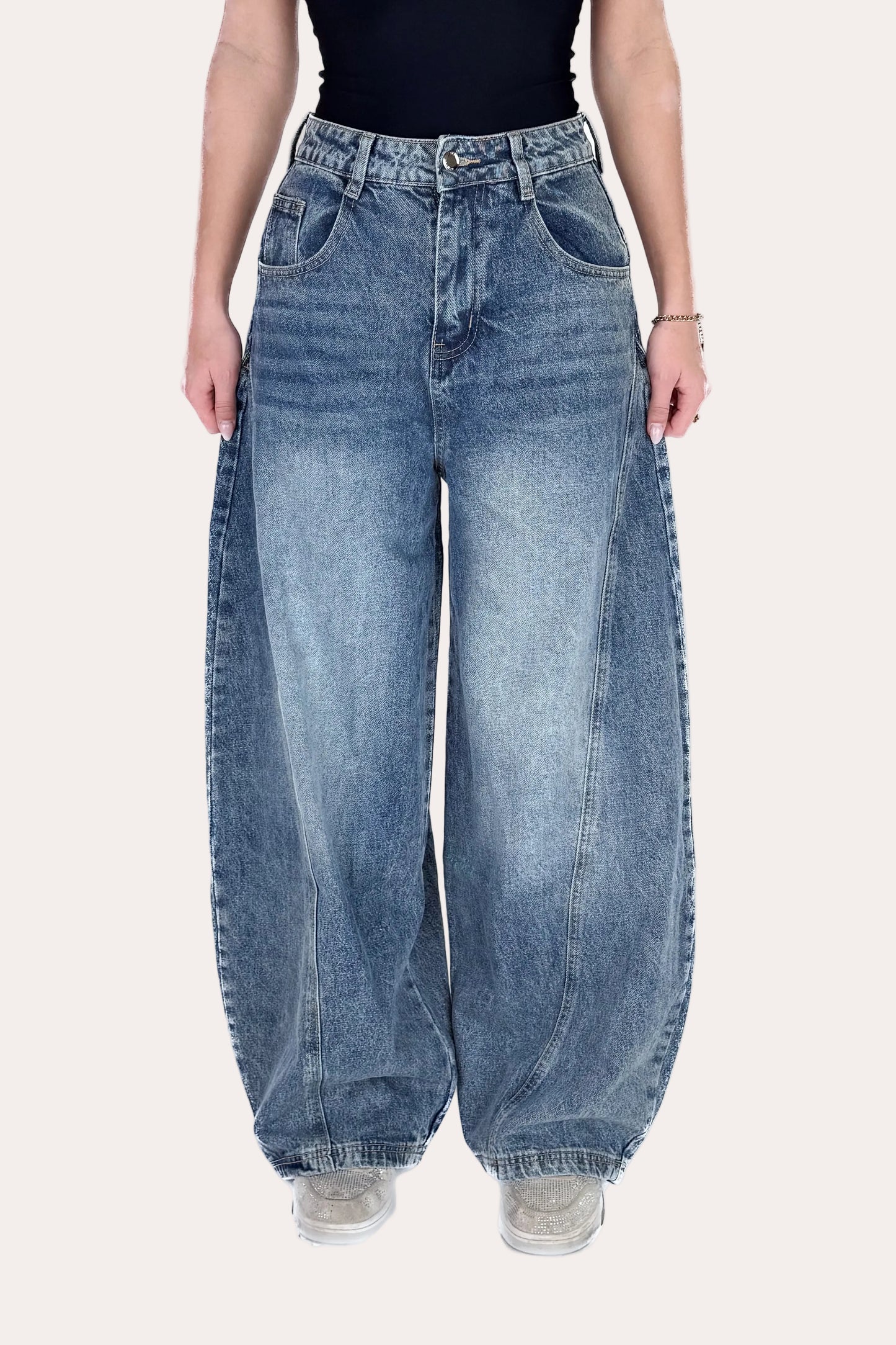 Barrel Jeans - Dark Blue