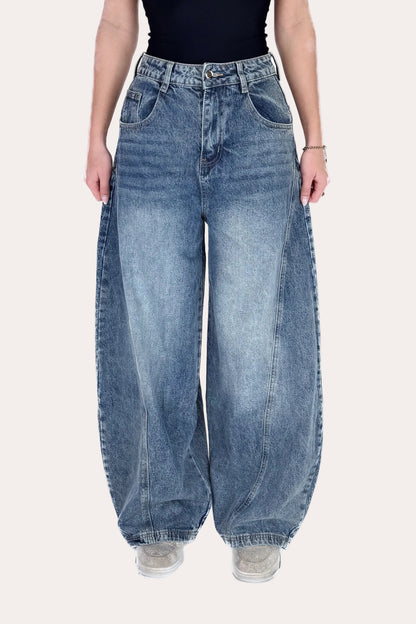 Barrel Jeans - Dark Blue