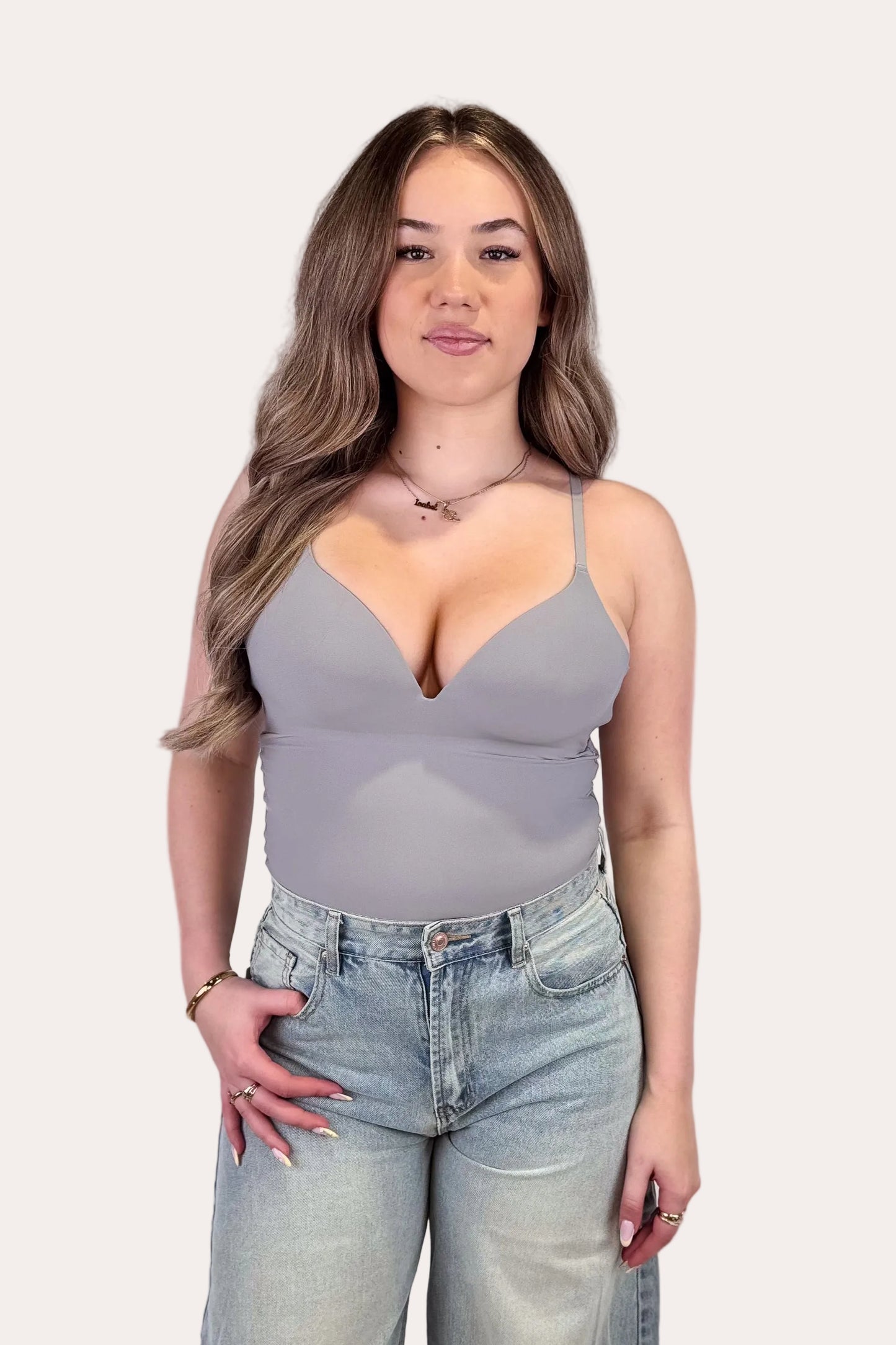 V-neck Body - Grey