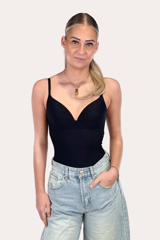 V-neck Body - Black