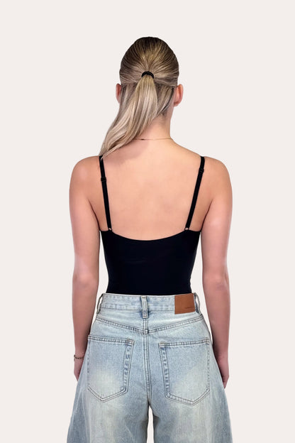 V-neck Body - Black
