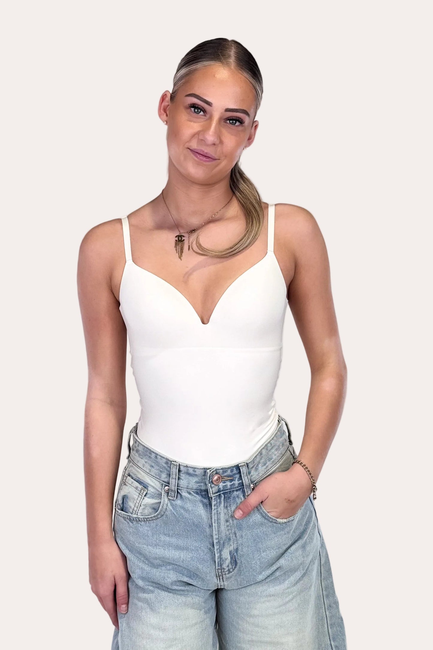 V-neck Body - Off White