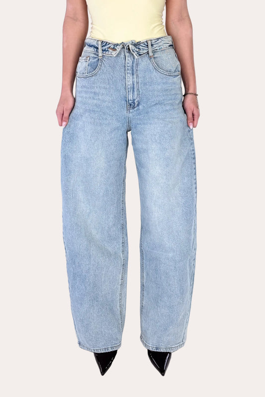 Folded Balloon Jeans