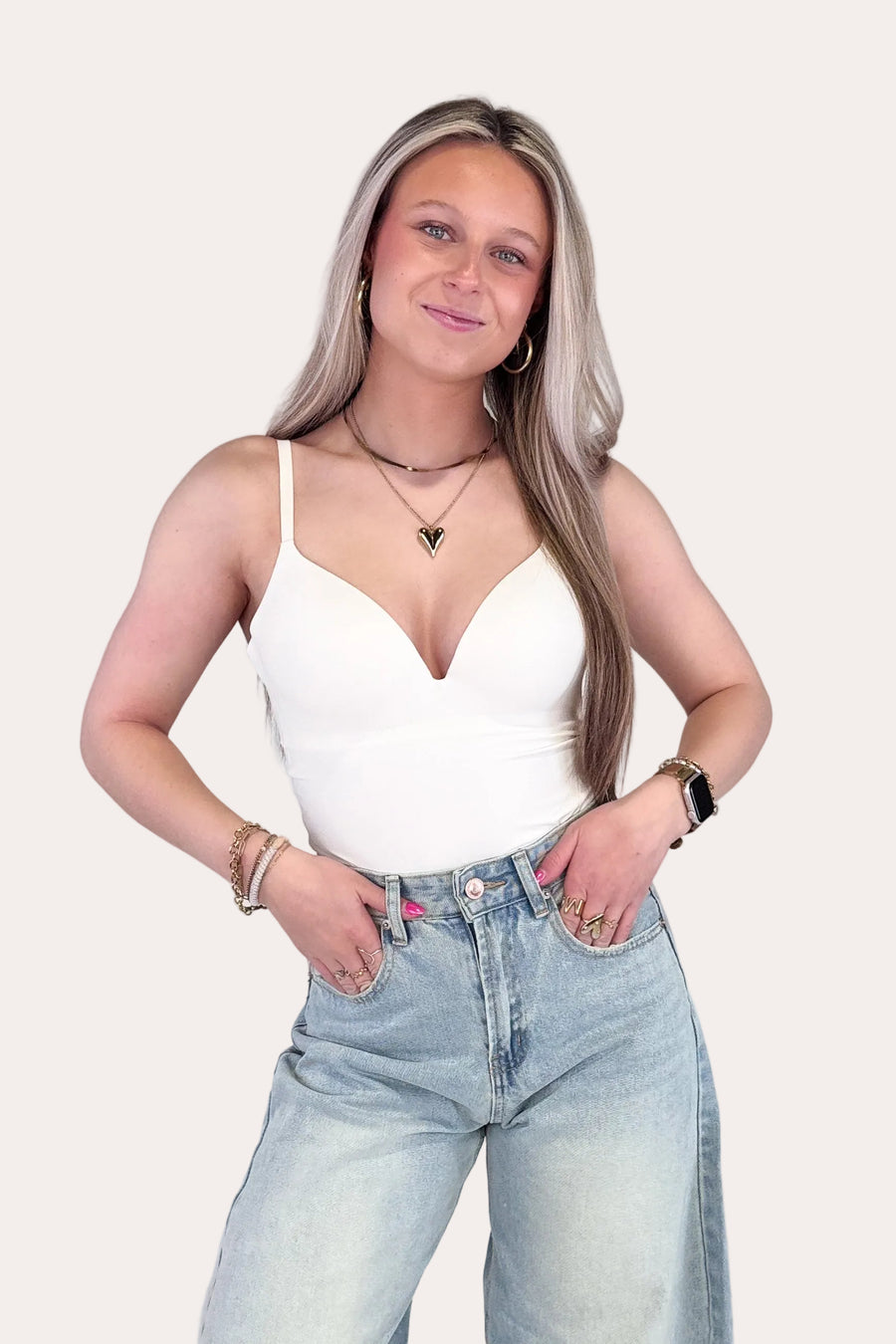 V-neck Body - Off White