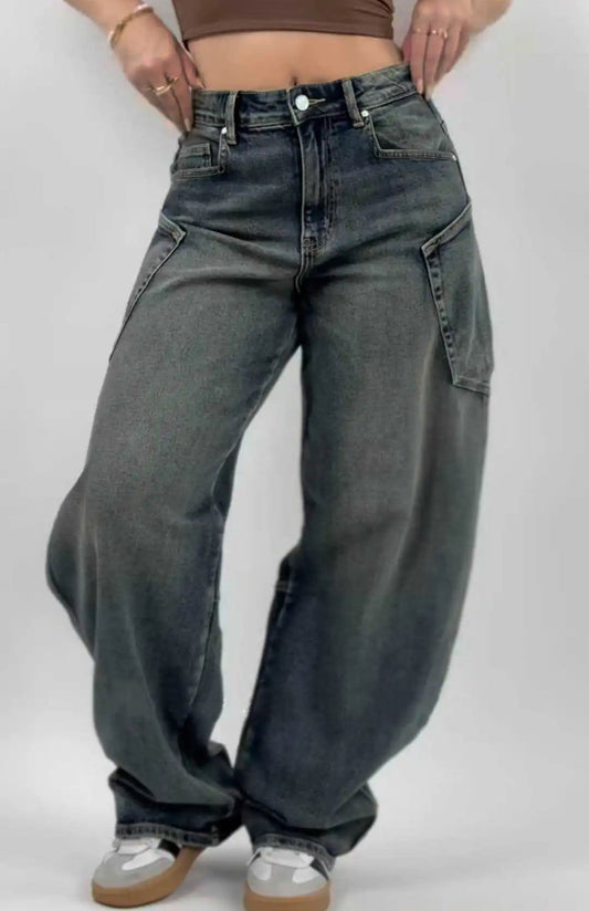 Sage Balloon Jeans