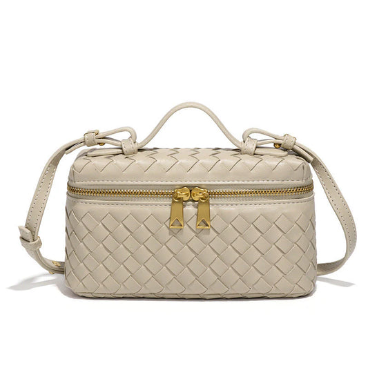 Woven Box Bag Beige