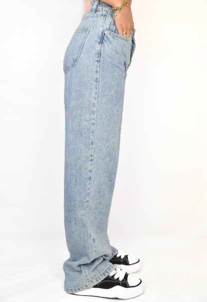 Droplet Straight Leg Jeans - jeans van Pretty in Pink. 