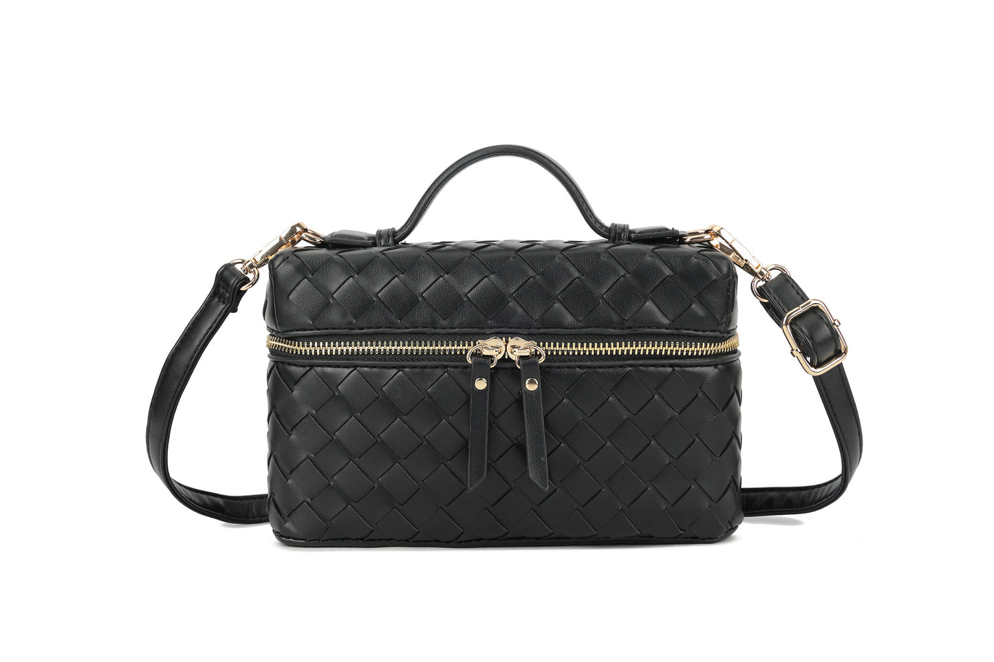 Woven Box Bag - Black