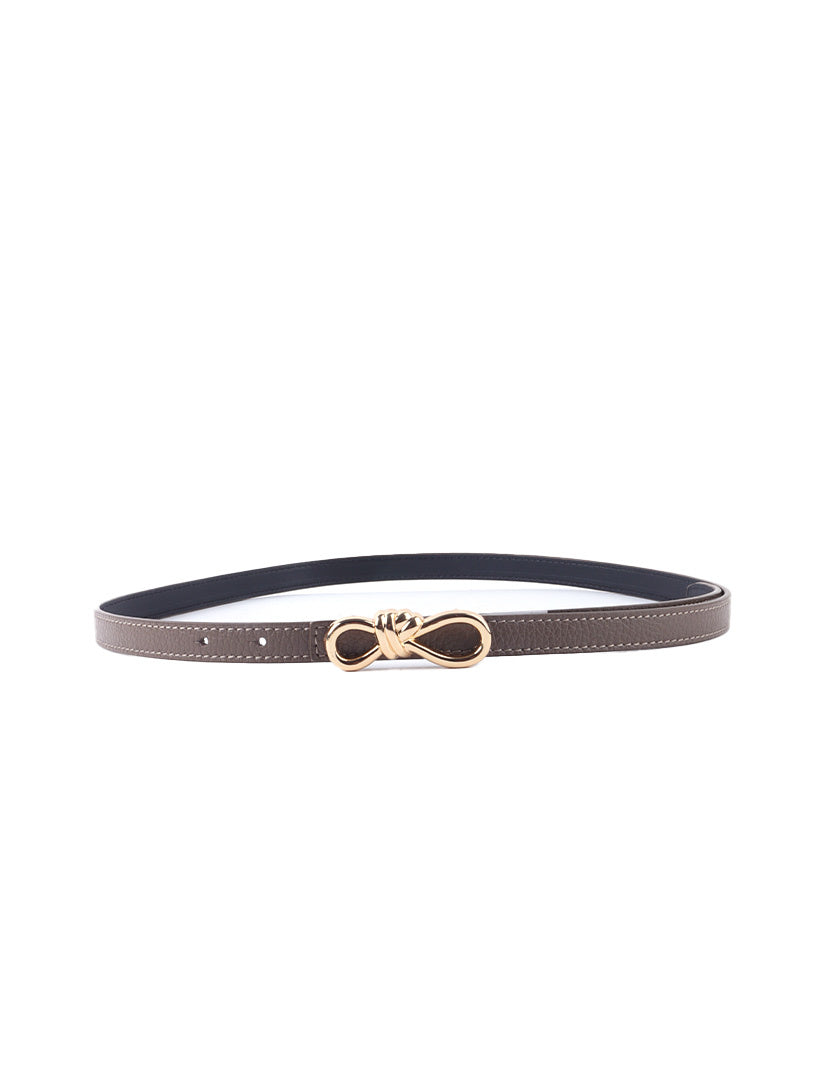 Golden Bow Belt - Taupe